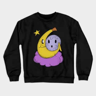 Banana Hanging with Moon Crewneck Sweatshirt